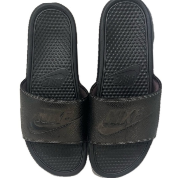 Nike, NWOT Mens Black Slide Sandals, Size 13 - Picture 1 of 7